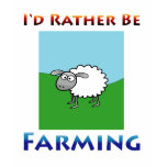 Sheep i'd rather be farming Women t-shirts