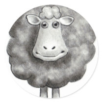 SHEEP IN PENCIL stickers by joyart SHEEP IN PENCIL stickers
