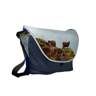 Sheep In Silence on Mountain Desiderata Messenger rickshaw_messengerbag