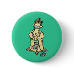Sheep Knitting Button