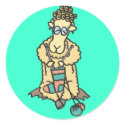 Sheep Knitting Sticker sticker