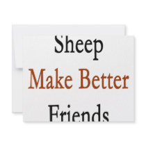 Sheep Make Better Friends invitations