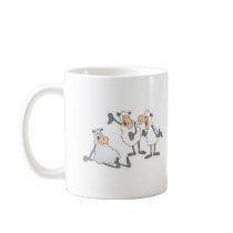 sheep making fun mug