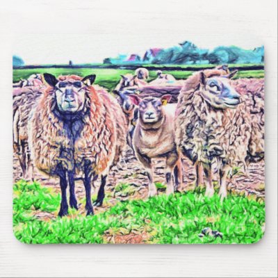 Sheep Mousepad by nextstopitaly