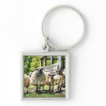 Sheep on the Farm Keychain keychains