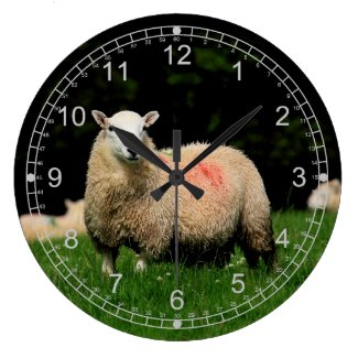 Sheep Round Clocks