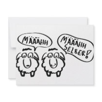 sheep schafe määähhh määhhh selber ! invitations by Topmotives sheep schafe määähhh määhhh selber ! invitations