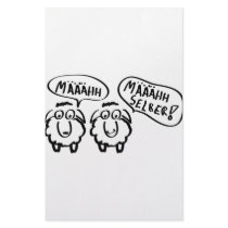 sheep schafe määähhh määhhh selber ! personalized stationery