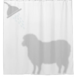 Sheep Shadow Silhouette Shadow Buddies Shower Shower Curtain