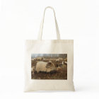 Sheep - Sheep in Heather field bag