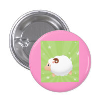 Sheep Sheeps Mammals White Cute Animal Buttons