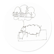 Sheep Sleep Stickers