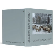 Sheep - Winter season 3 Ring Binders
