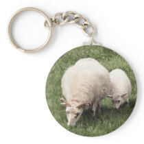 Sheep with lamb keychains