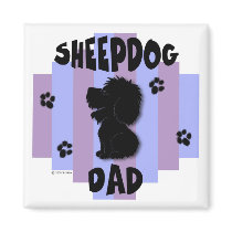 Sheepdog Dad Magnet
