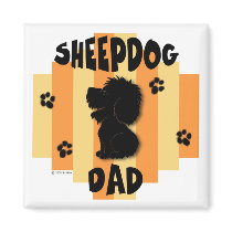 Sheepdog Dad Magnet