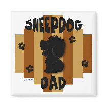 Sheepdog Dad Magnet