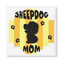Sheepdog Mom Magnet