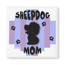 Sheepdog Mom Magnet