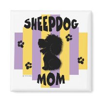 Sheepdog Mom Magnet