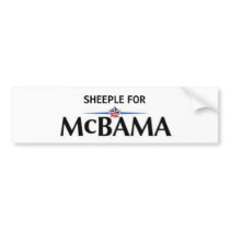 Sheeple for McBama bumper stickers