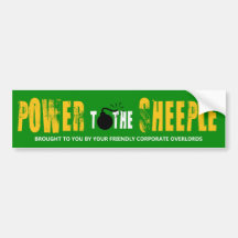 sheeple of the world bumper stickers