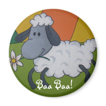 Sheepy Fridge magnet by charlie_ducky Sheepy Fridge magnet