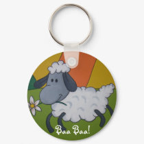 Sheepy Keychain by charlie_ducky Sheepy Keychain