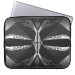 Sheer Black Fractal Laptop Sleeve