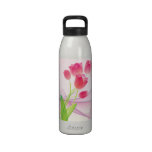 Sheer Pink Tulips Liberty Bottle Reusable Water Bottles