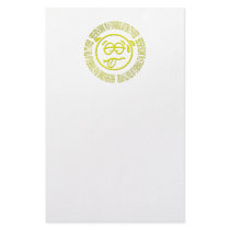 Sheesh! School was tough! Glad that's over! Personalized Stationery