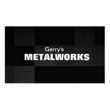 Sheet Metal & Building Trade Business Card Steel