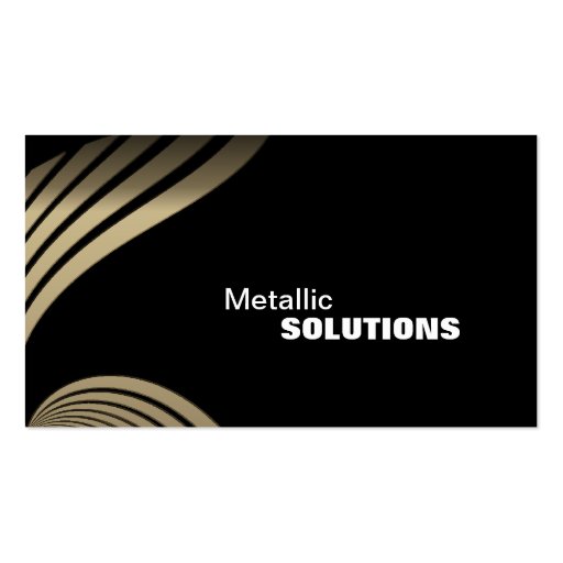 Sheet Metal Trade Business Card - Black & Gold