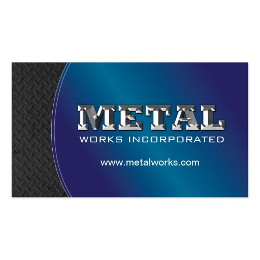 SHEET METAL WORKER BUSINESS CARD (front side)