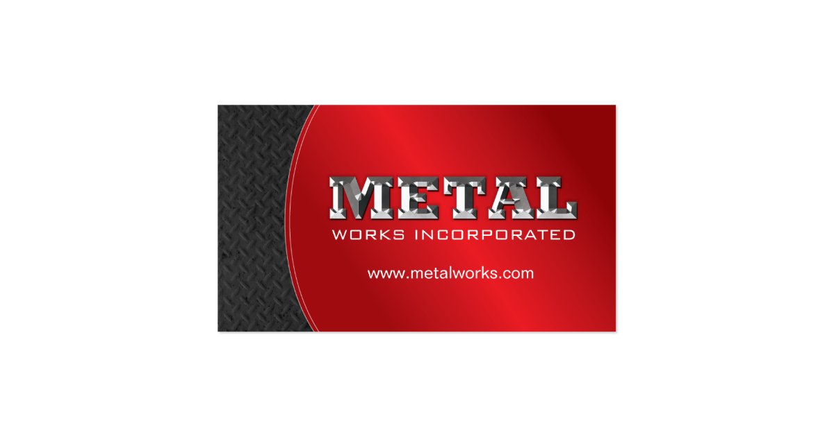 SHEET METAL WORKER BUSINESS CARD Zazzle