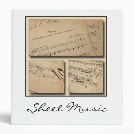 Sheet Music Binder Zazzle