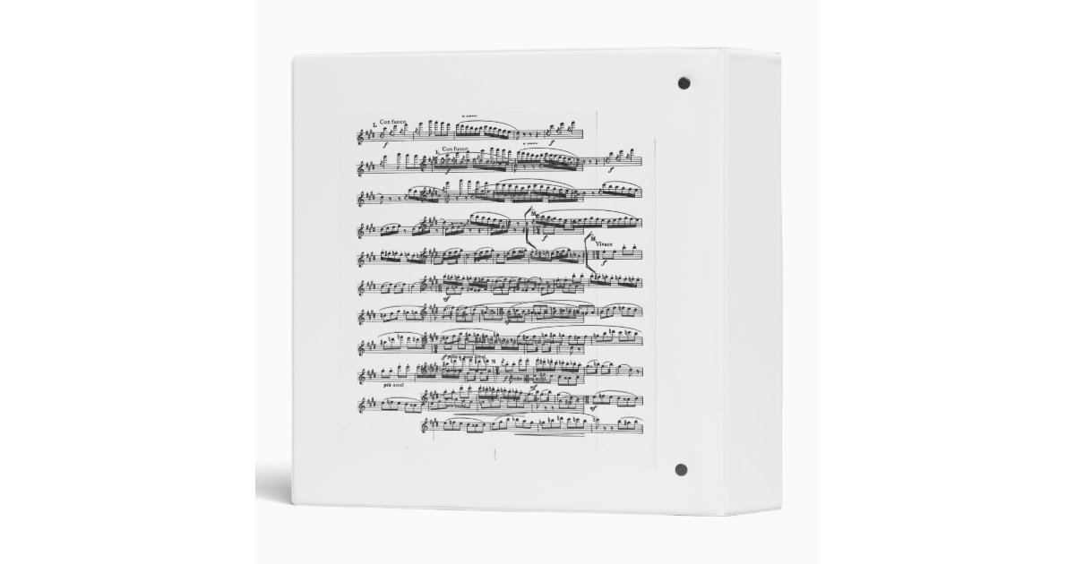 Sheet Music Binder Zazzle