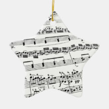 Sheet Music Christmas Ornament