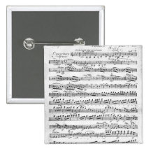 Sheet Music for the Overture to 'Egmont' Buttons