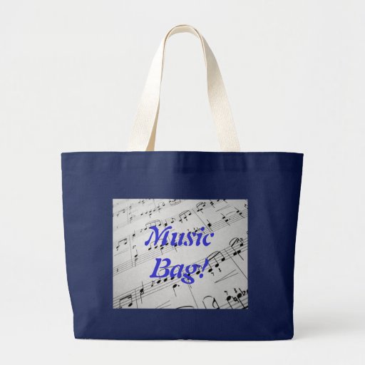 Sheet Music Large Tote Bag | Zazzle