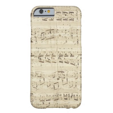 Sheet Music on Parchment Handwritten in Ink Barely There iPhone 6 Case