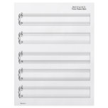 Sheet Music - Piano & Vocal (Write your own music) Full Color Flyer