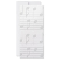 Sheet Music rack cards