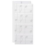 Sheet Music Rack Cards