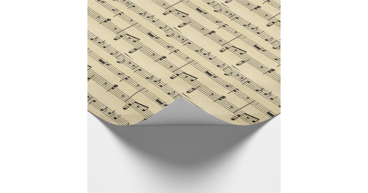 Sheet Music Wrapping Paper | Zazzle
