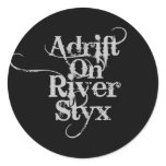 Sheet of 6- 3in Round Adrift on River Styx Sticker
