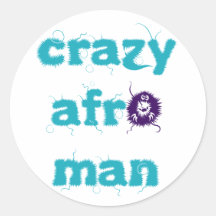 Sheet of Crazyafroman Stickers
