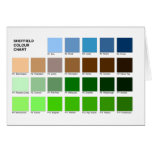 Sheffield Colour Chart Greeting Card
