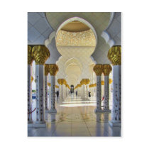 Sheikh Zayed Grand Mosque Corridor Postcards