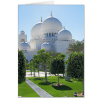 Sheikh Zayed Grand Mosque domes 1 Greeting Card